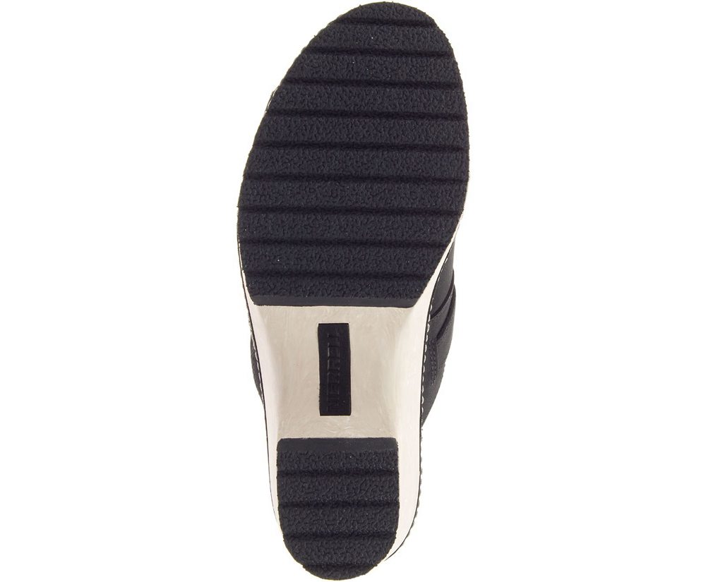 Merrell Sandals Black - Halendi Slide - Womens 96HYCUMOZ